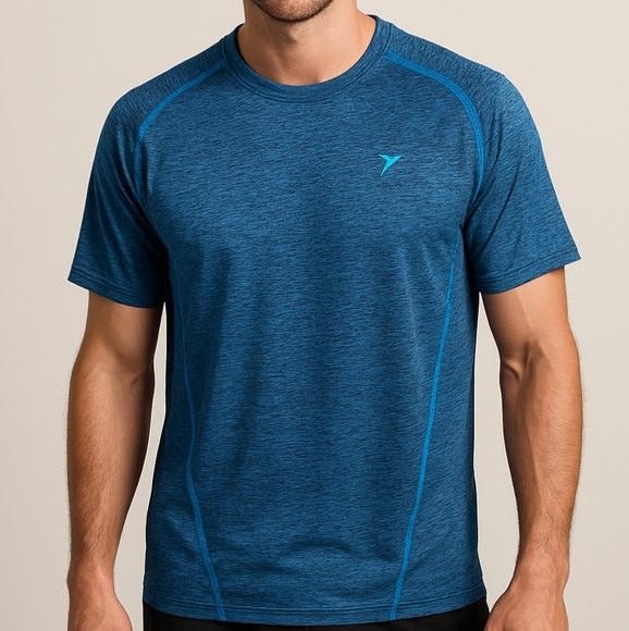Old Navy Active Men's Performance T-Shirt - Blue Size L - Picture 2 of 4